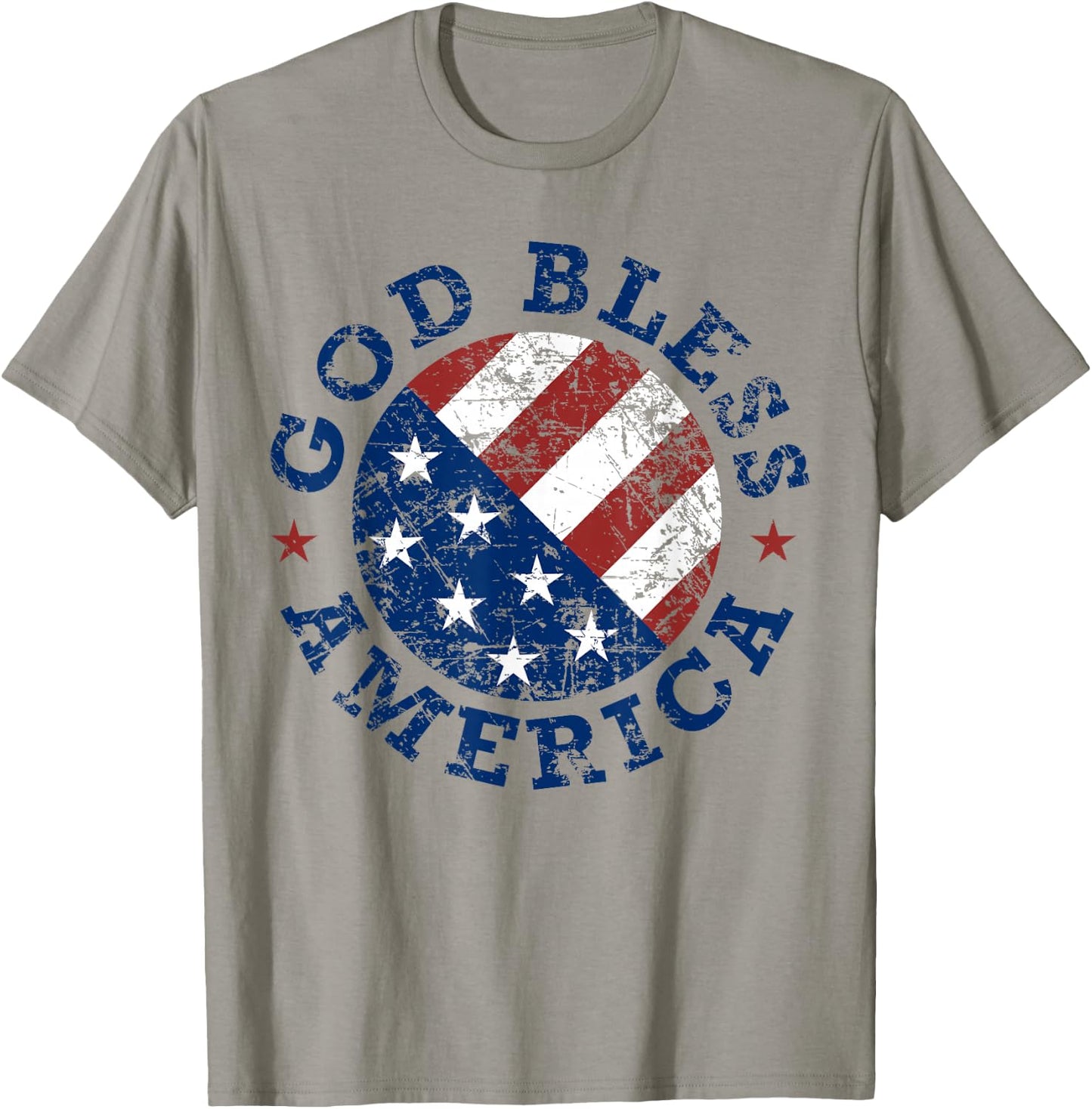 God Bless America Flag 4th of July Independence Day Kids Men T-Shirt - T-Shirt | Sand