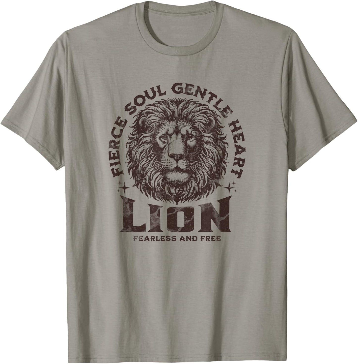 Wild Fierce Lion Safari for Animal Lover Women and Men T-Shirt - T-Shirt | Sand