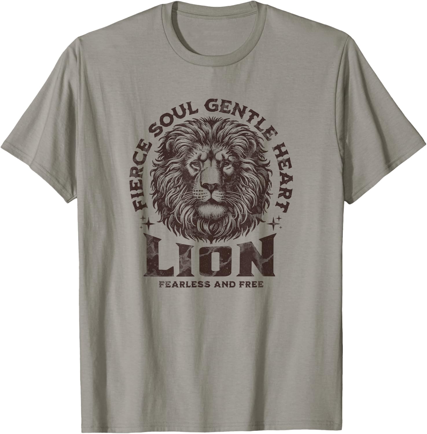 Wild Fierce Lion Safari for Animal Lover Women and Men T-Shirt - T-Shirt | Sand