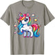 Unicorn For Girls Cute Rainbow Magical Unicorn T-Shirt - T-Shirt | Sand
