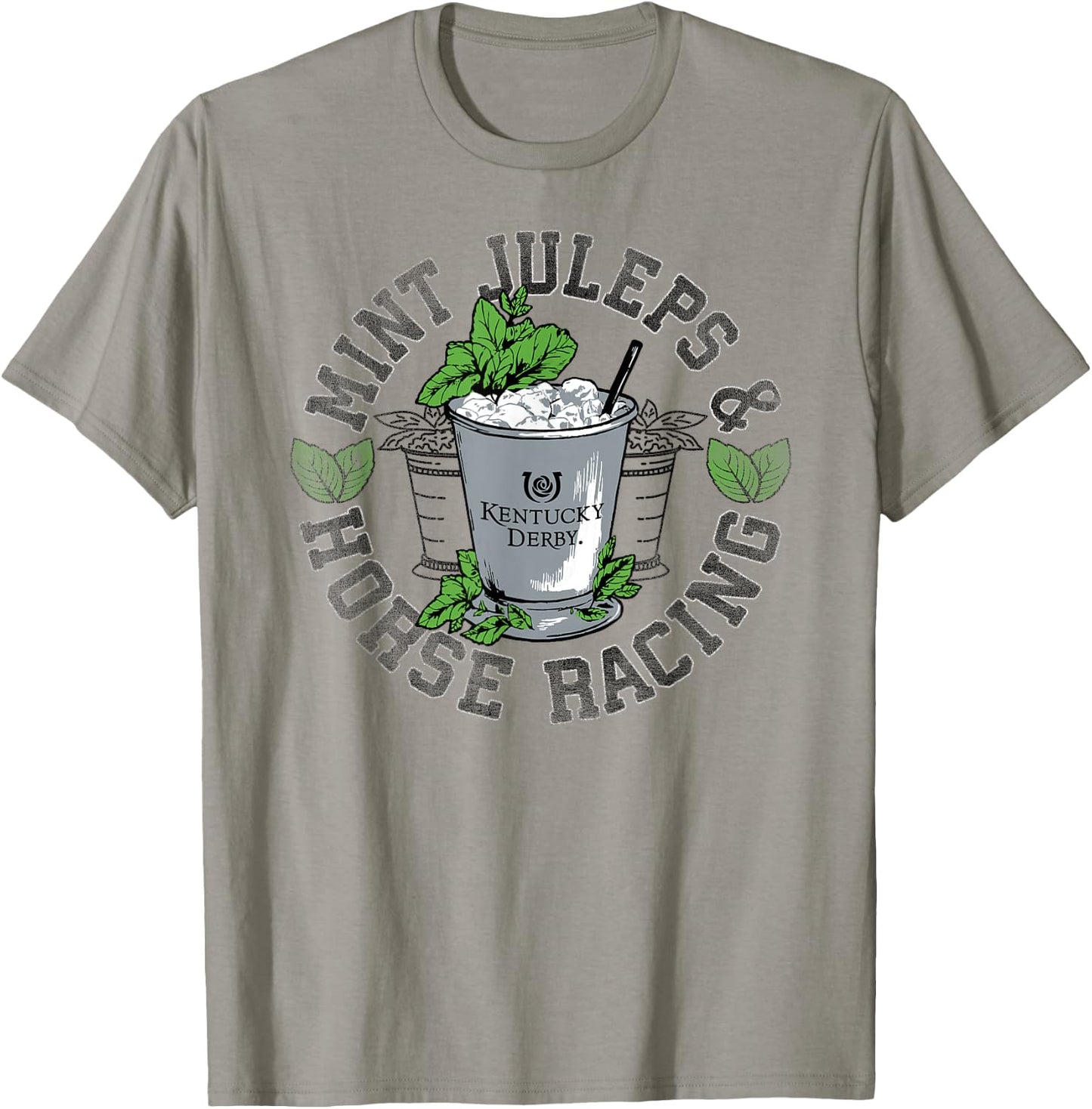 Officially Licensed Kentucky Derby Mint Juleps Vintage T-Shirt - T-Shirt | Sand
