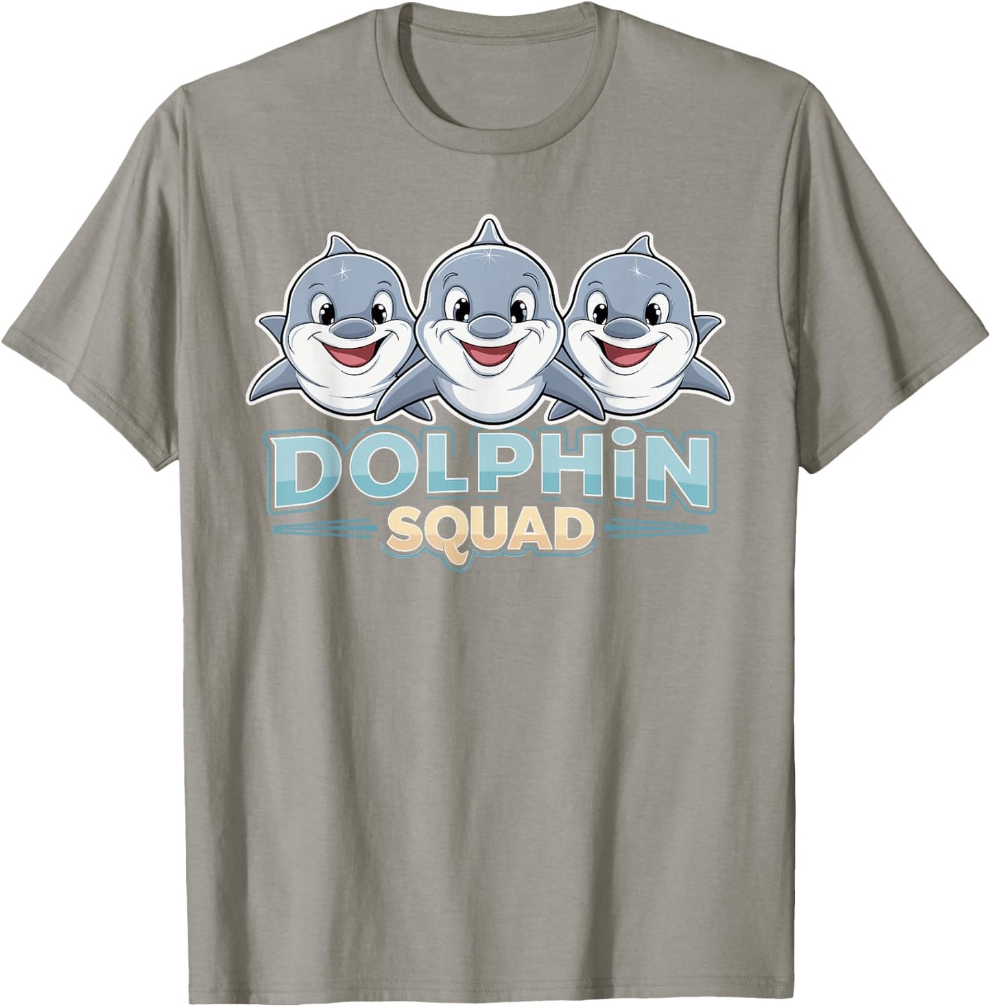Dolphin Squad Design for Dolphin Lover Stuff | Kids Dolphin T-Shirt - T-Shirt | Sand