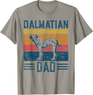 Dog | Dalmatian Dad - Vintage Dalmatian Dad T-Shirt - T-Shirt | Sand
