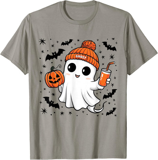 Cute Ghost Halloween Costume Toddler Kids Boys Girls T-Shirt - T-Shirt | Sand