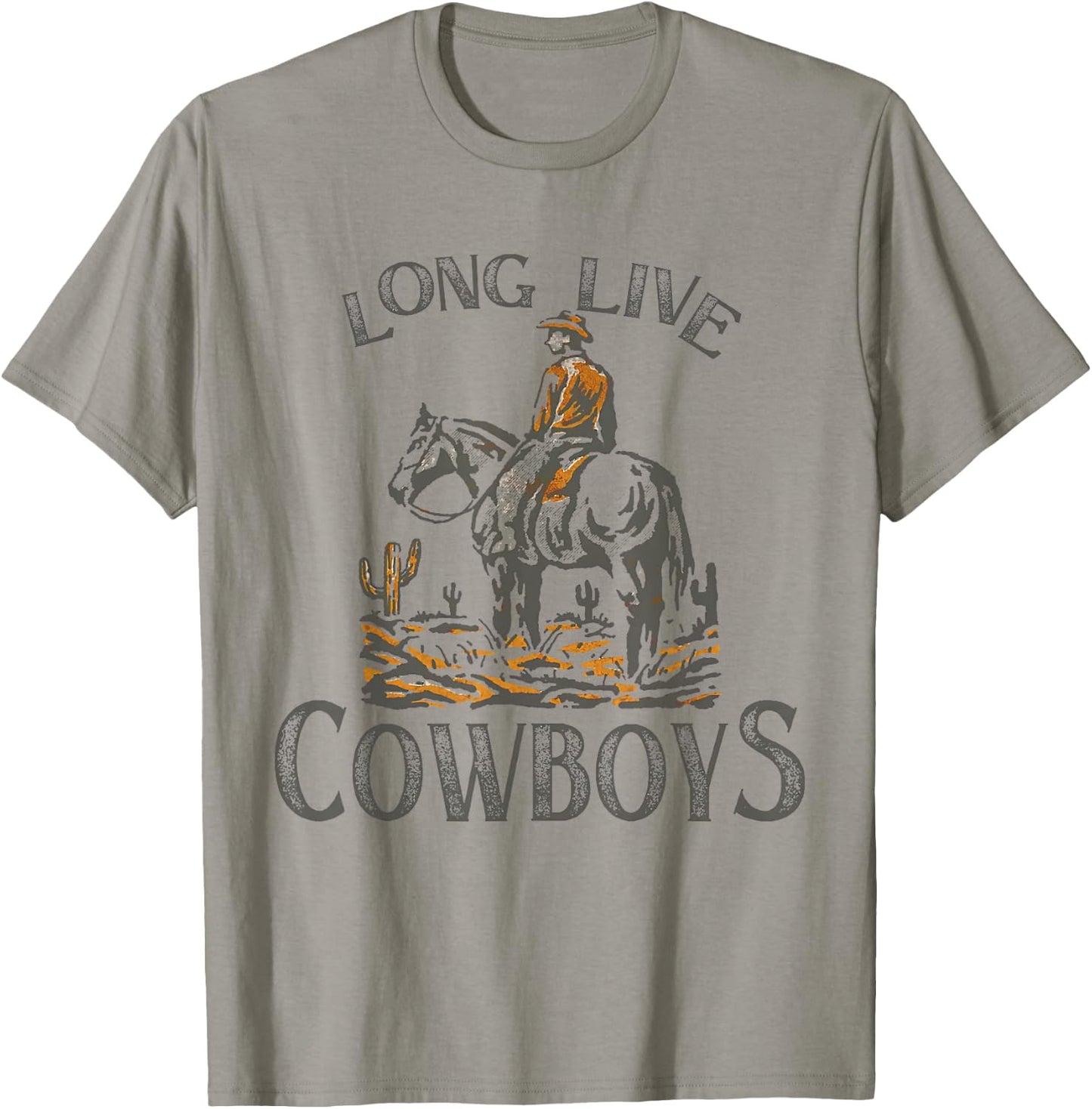 Long Live For Cowboys Men Women Western Country Music T-Shirt - T-Shirt | Sand