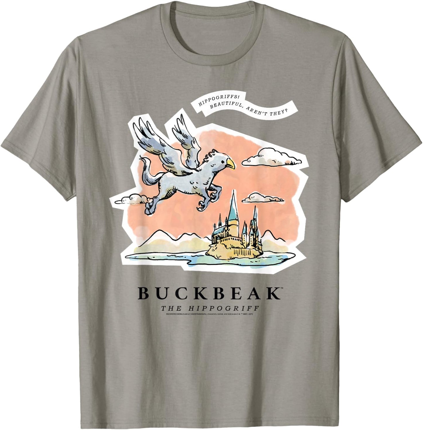 Harry Potter Buckbeak the Hippogriff T-Shirt - T-Shirt | Sand