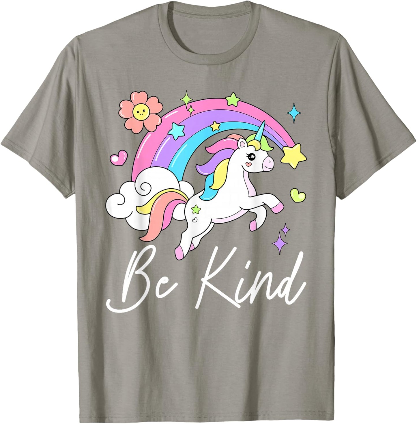 Be Kind Stop Bullying Unicorn Rainbow Unity Day Wear Orange T-Shirt - T-Shirt | Sand