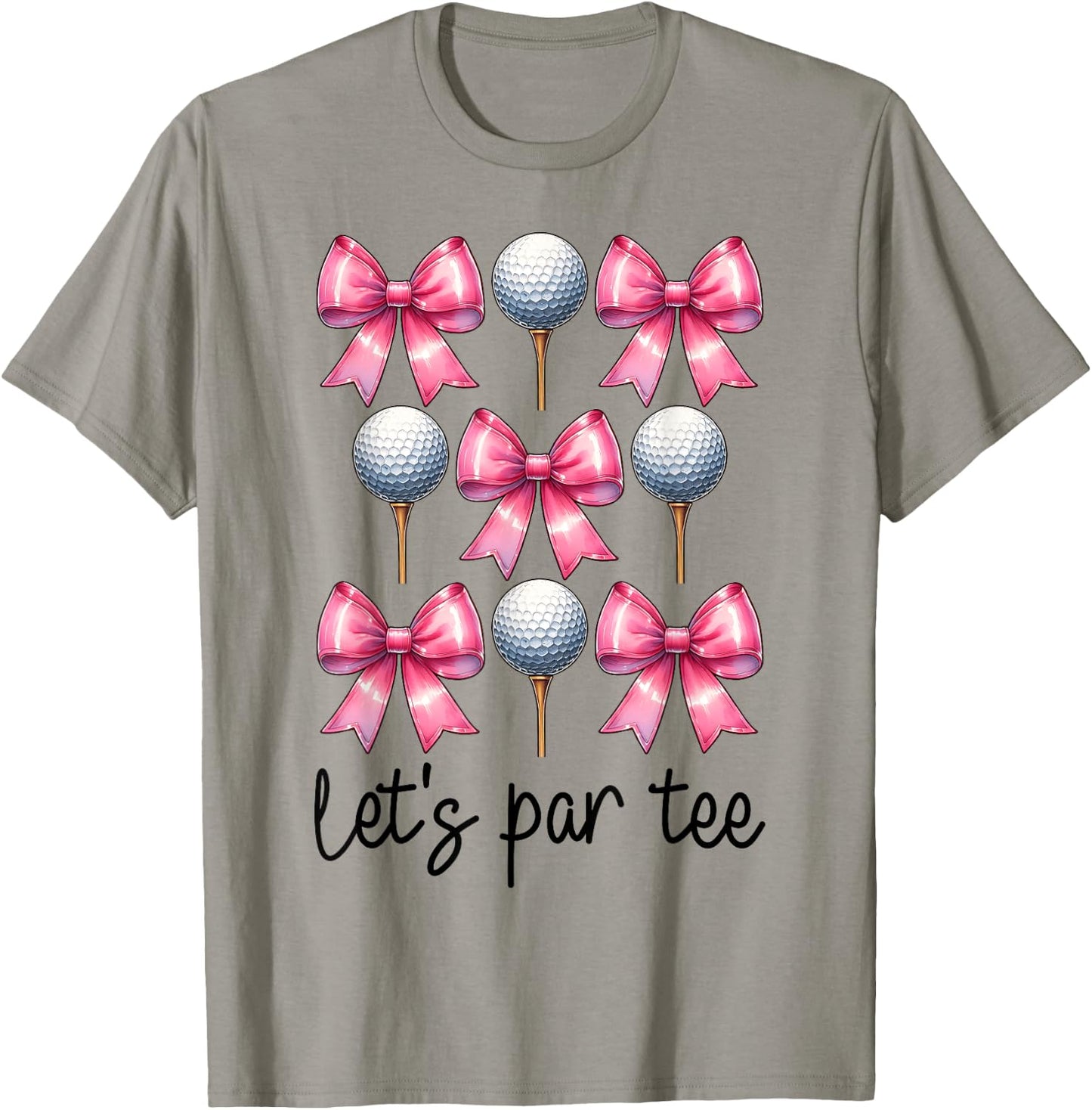 Let's Par Golf Girl Mom Golfing Golfer T-Shirt - T-Shirt | Sand