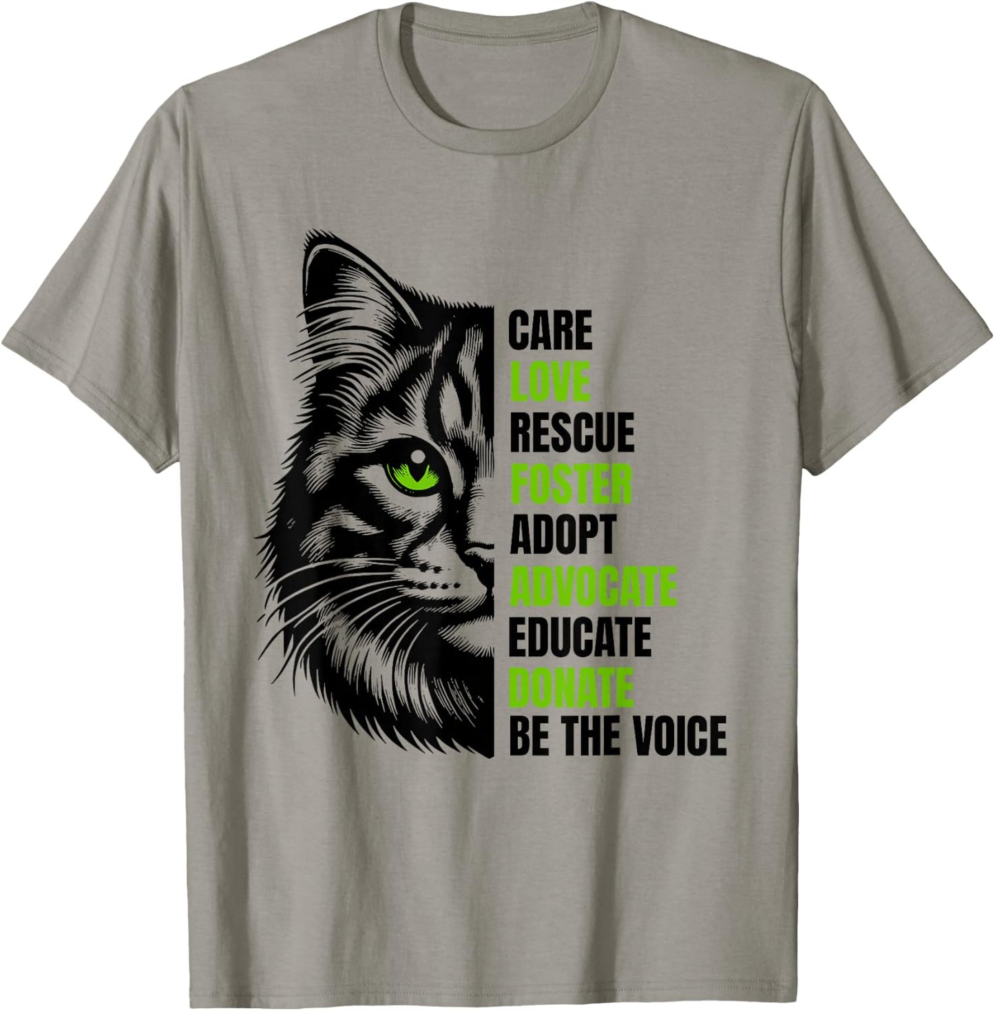 Paws Under the Moon - Cat Lovers Gifts Cat Rescue Gift Feral Kittens Homeless Foster Adopt Cats TNR , Small, White T-Shirt - T-Shirt | Sand