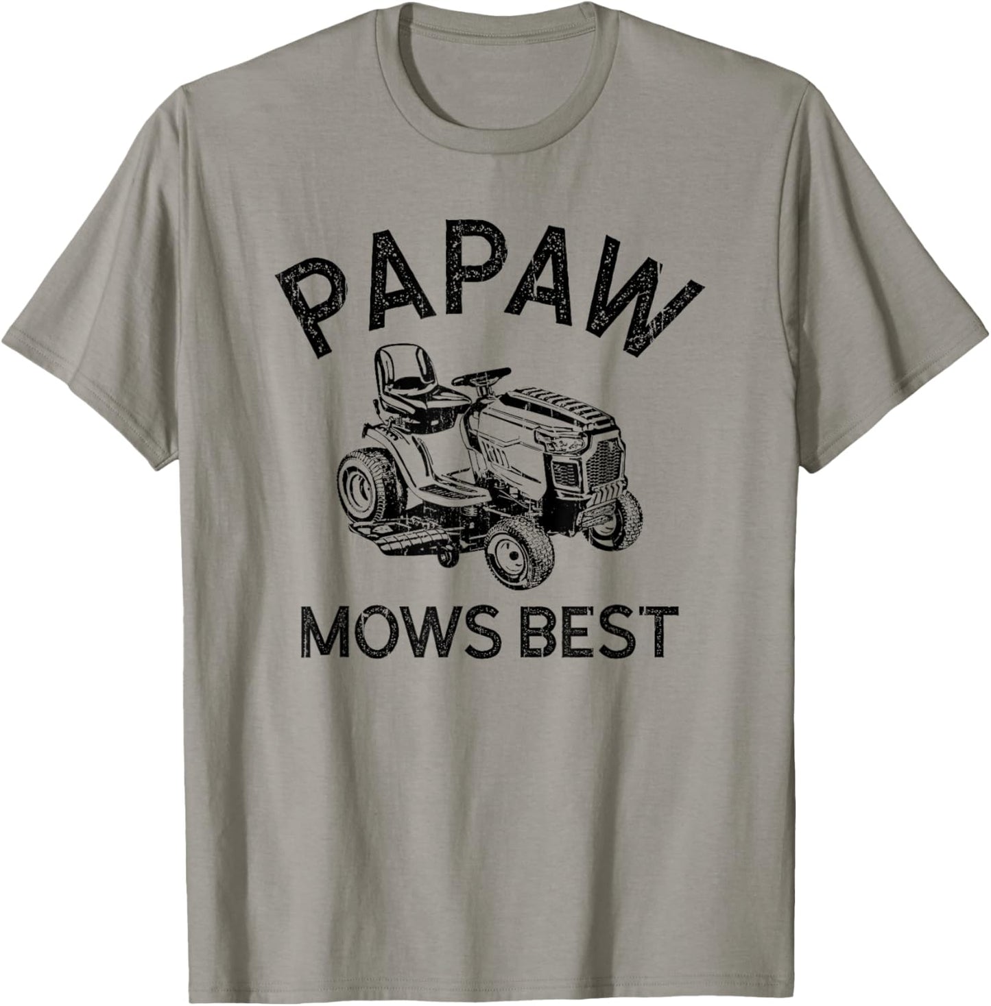 Papaw Mows Best, Vintage Lawn Mower, Father's Day T-Shirt - T-Shirt | Sand