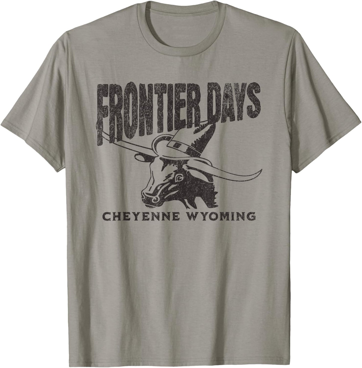 Cheyenne Wyoming Steer Frontier Days T-Shirt - T-Shirt | Sand