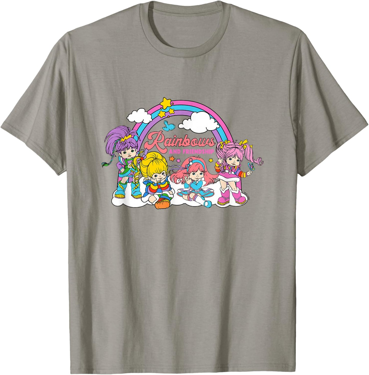 Rainbow Brite Cute Rainbows and Friendship Big Chest Logo T-Shirt - T-Shirt | Sand