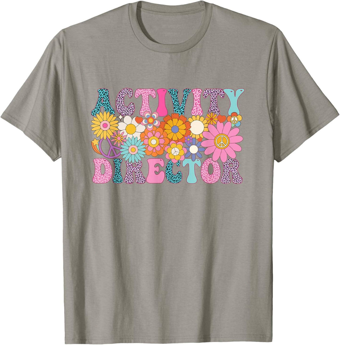 Activity Director Week Groovy Appreciation Day T-Shirt - T-Shirt | Sand