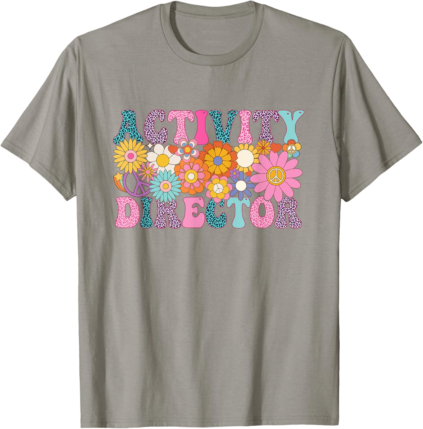 Activity Director Week Groovy Appreciation Day T-Shirt - T-Shirt | Sand