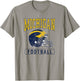 University of Michigan Wolverines U of M Football Helmet T-Shirt - T-Shirt | Sand