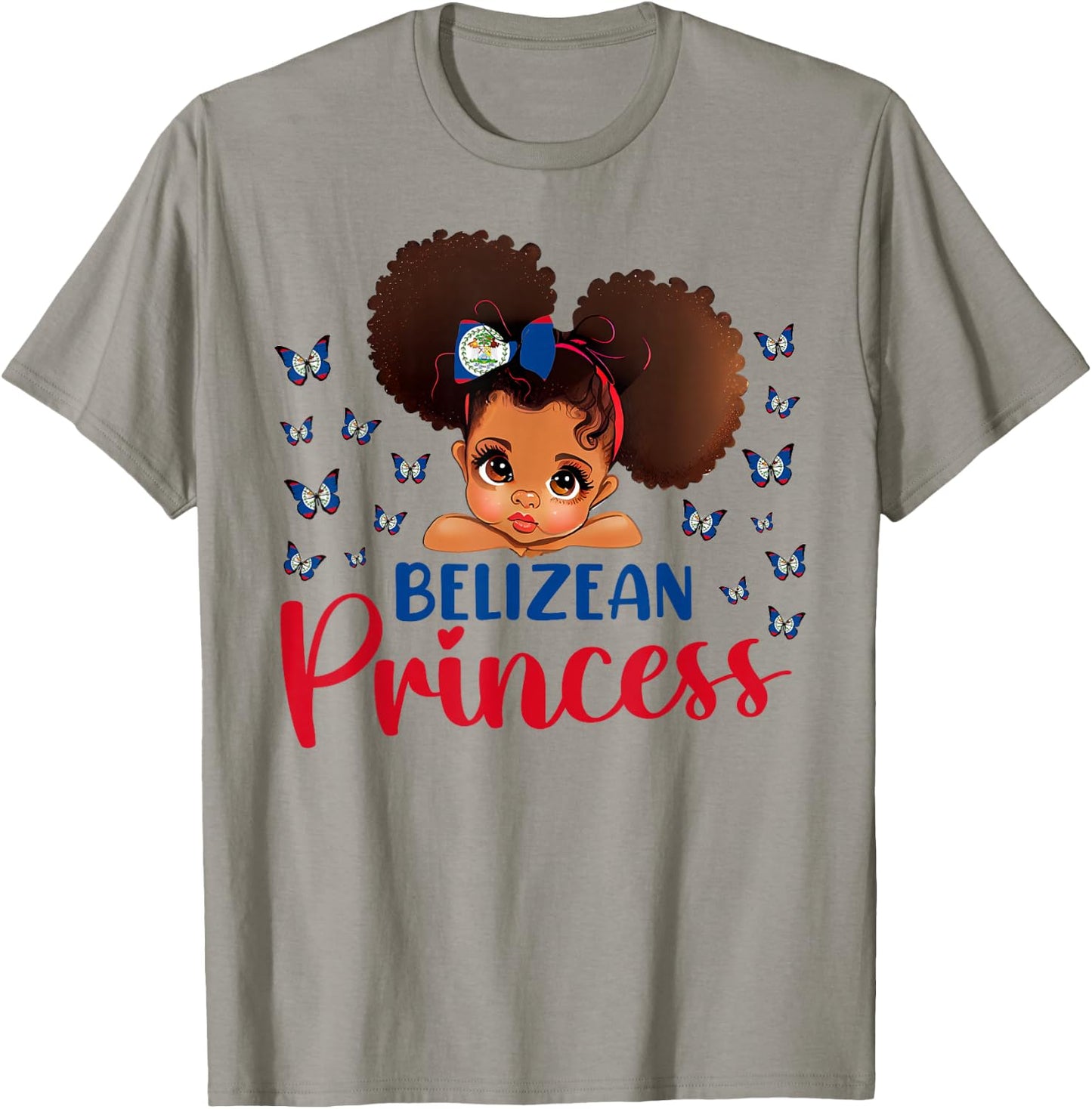 Belizean Princess Belize for Black Girls Kids T-Shirt - T-Shirt | Sand