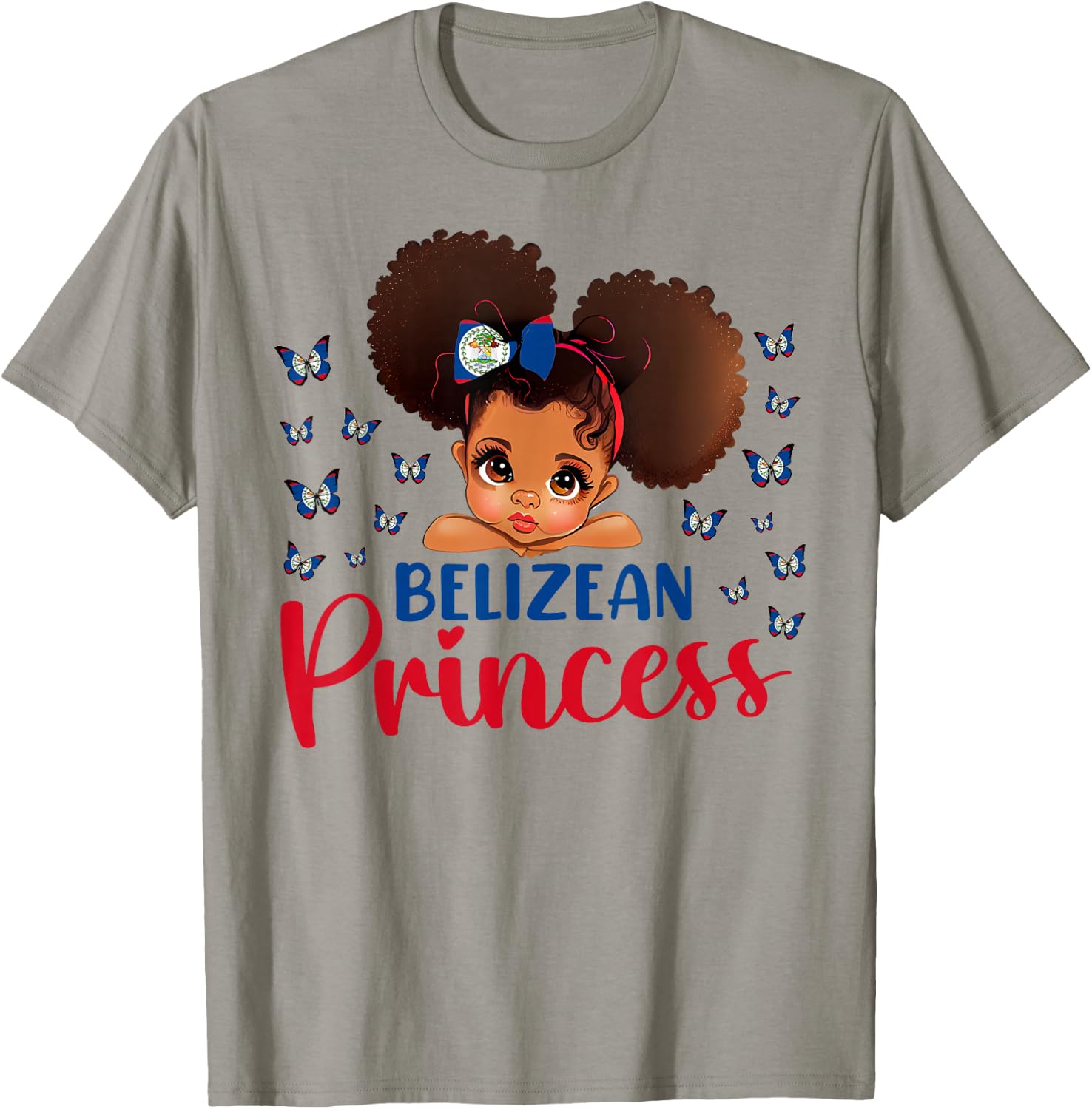 Belizean Princess Belize for Black Girls Kids T-Shirt - T-Shirt | Sand