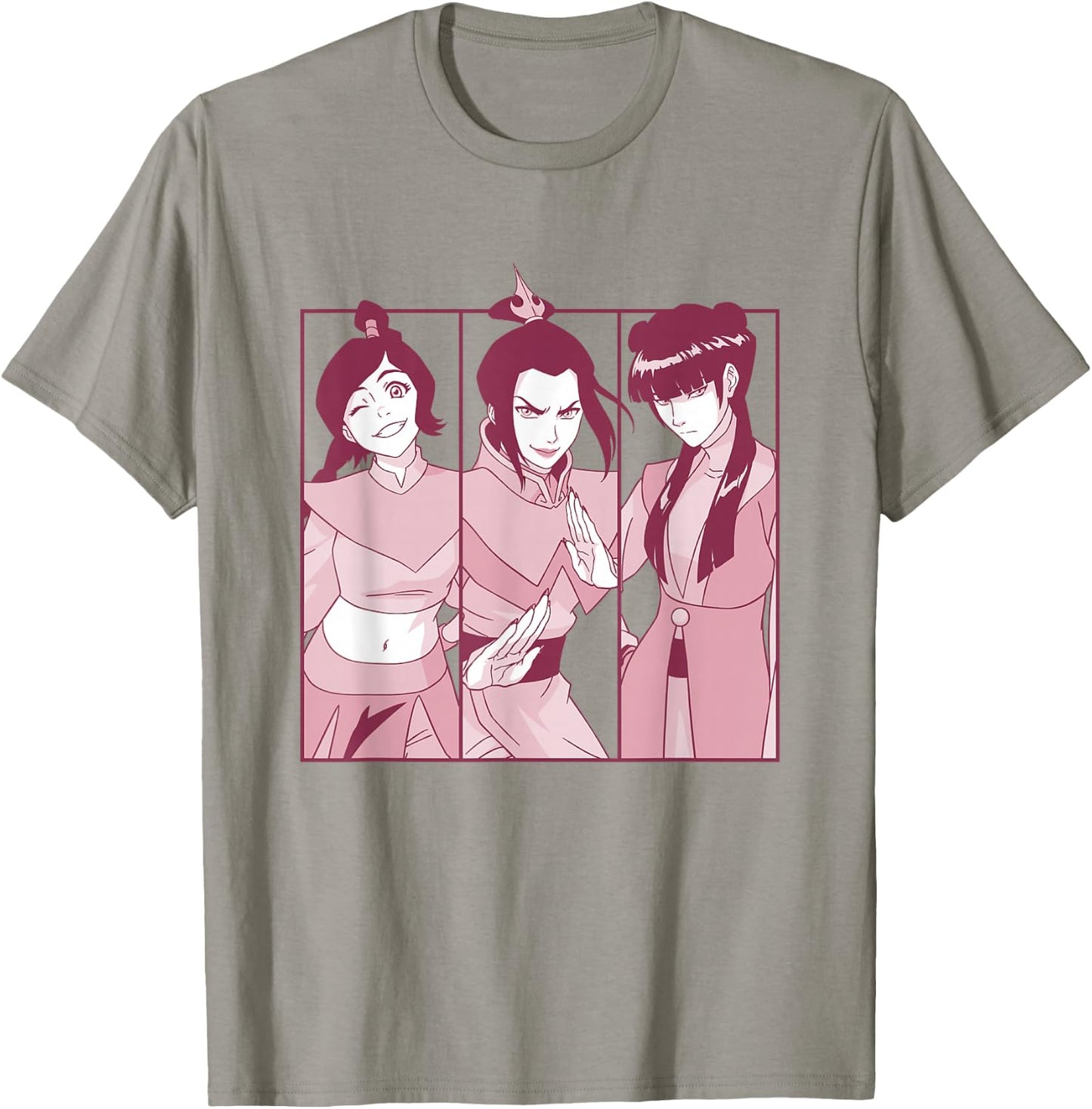 Avatar: The Last Airbender Mighty Women Warrior Panels T-Shirt - T-Shirt | Sand