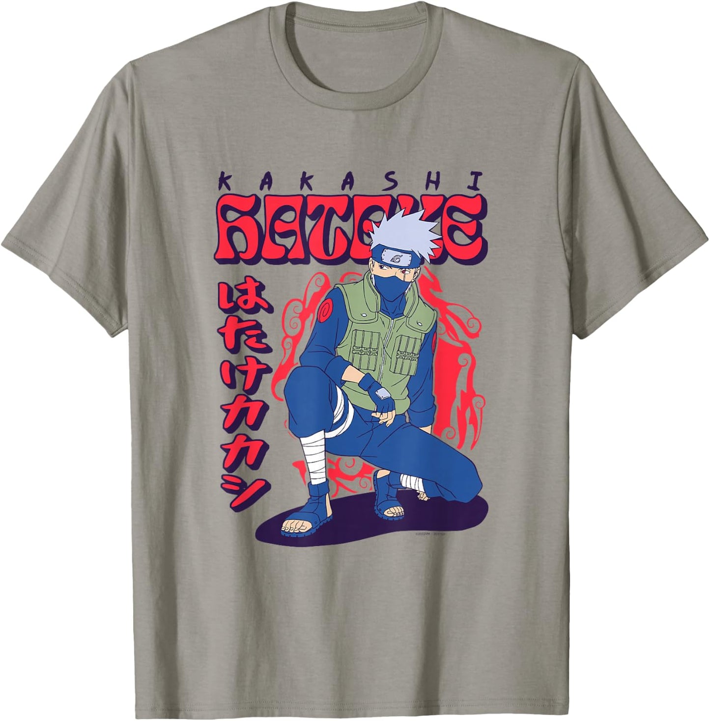 Naruto Shippuden Kakashi Wavy Text T-Shirt - T-Shirt | Sand