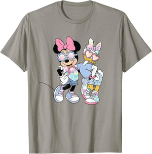 Disney Mickey and Friends Cool Minnie and Daisy Chest Logo T-Shirt - T-Shirt | Sand