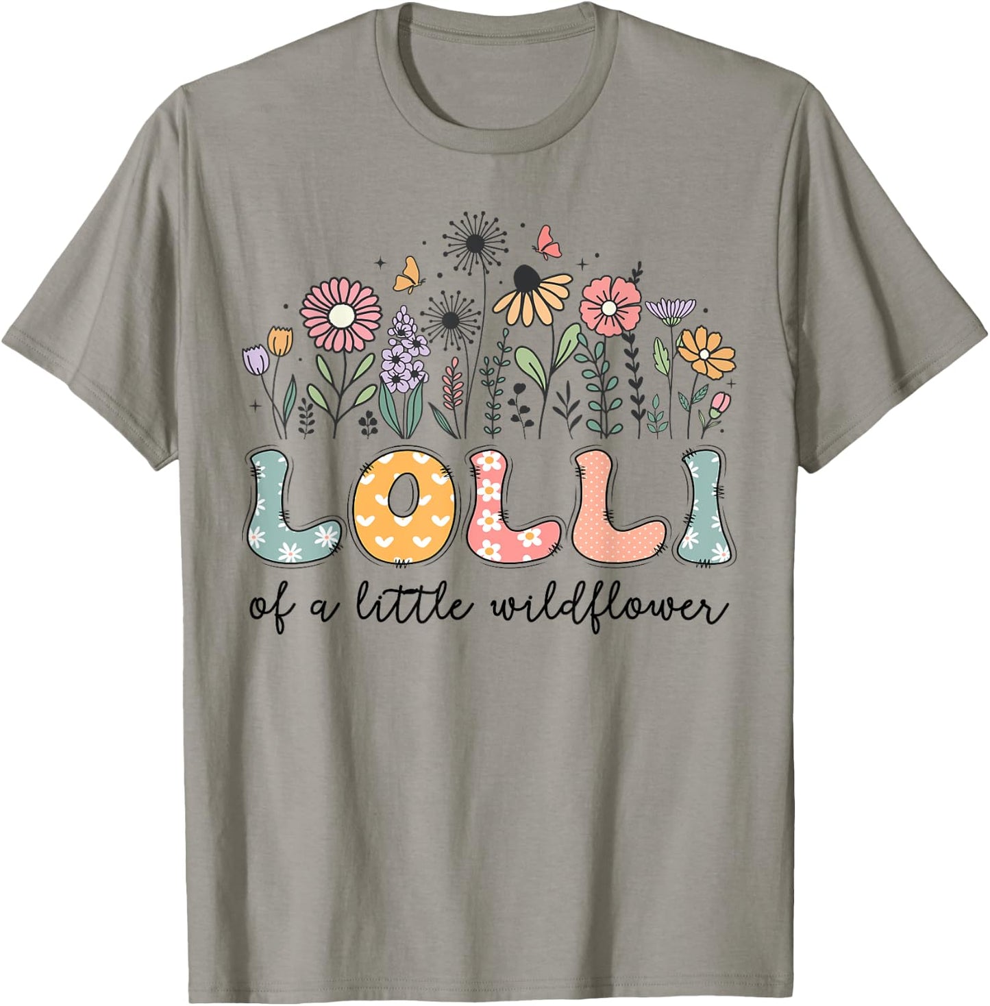 Lolli Of The Little Wildflower Baby Birthday Party T-Shirt - T-Shirt | Sand