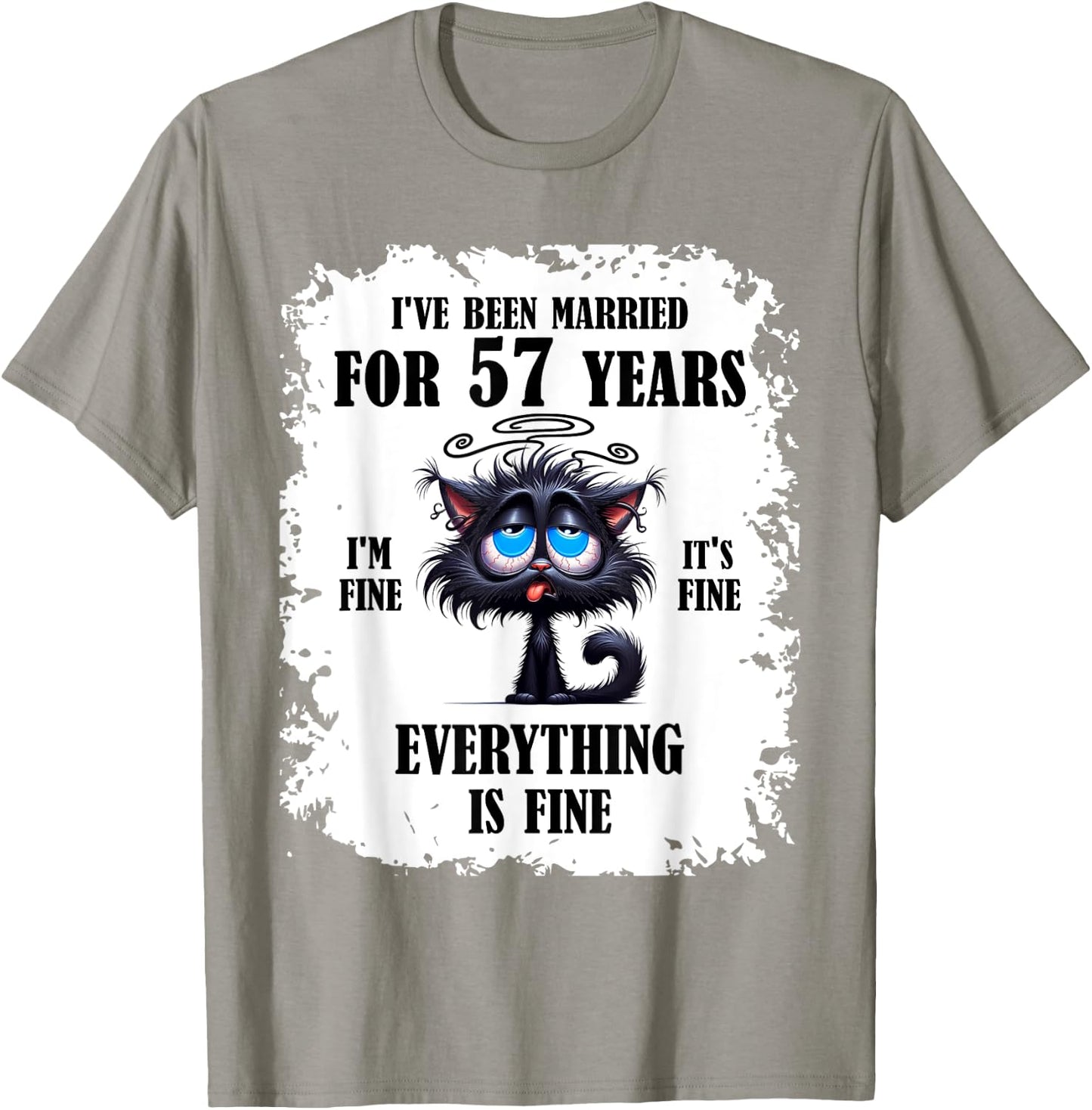 I've Been Married For 57 Years T-Shirt - T-Shirt | Sand