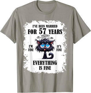 I've Been Married For 57 Years T-Shirt - T-Shirt | Sand