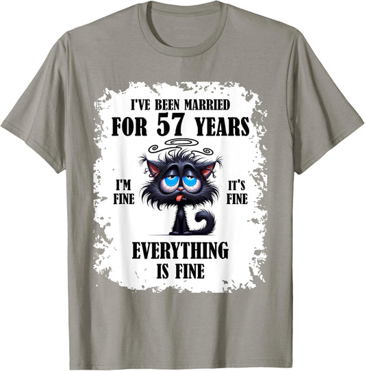 I've Been Married For 57 Years T-Shirt - T-Shirt | Sand