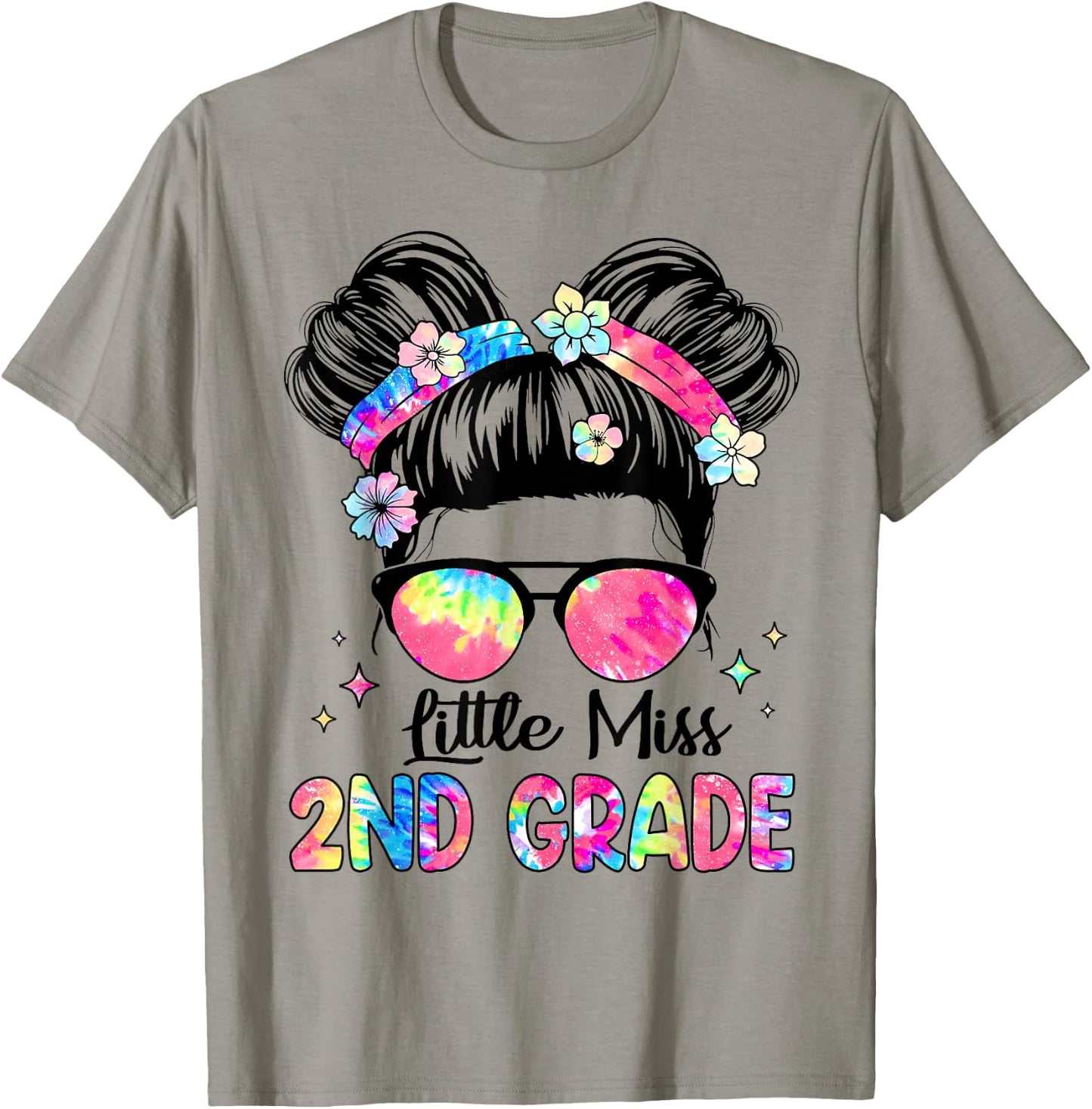 Little Miss 2nd Grade Girls Kids Back To School Second Grade T-Shirt - T-Shirt | Sand