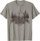 Adirondacks New York Mountains Vintage Biker Patch T-Shirt - T-Shirt | Sand