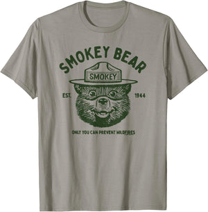 Vintage Smokey Bear Logo Only You Can Prevent Wildfires T-Shirt - T-Shirt | Sand