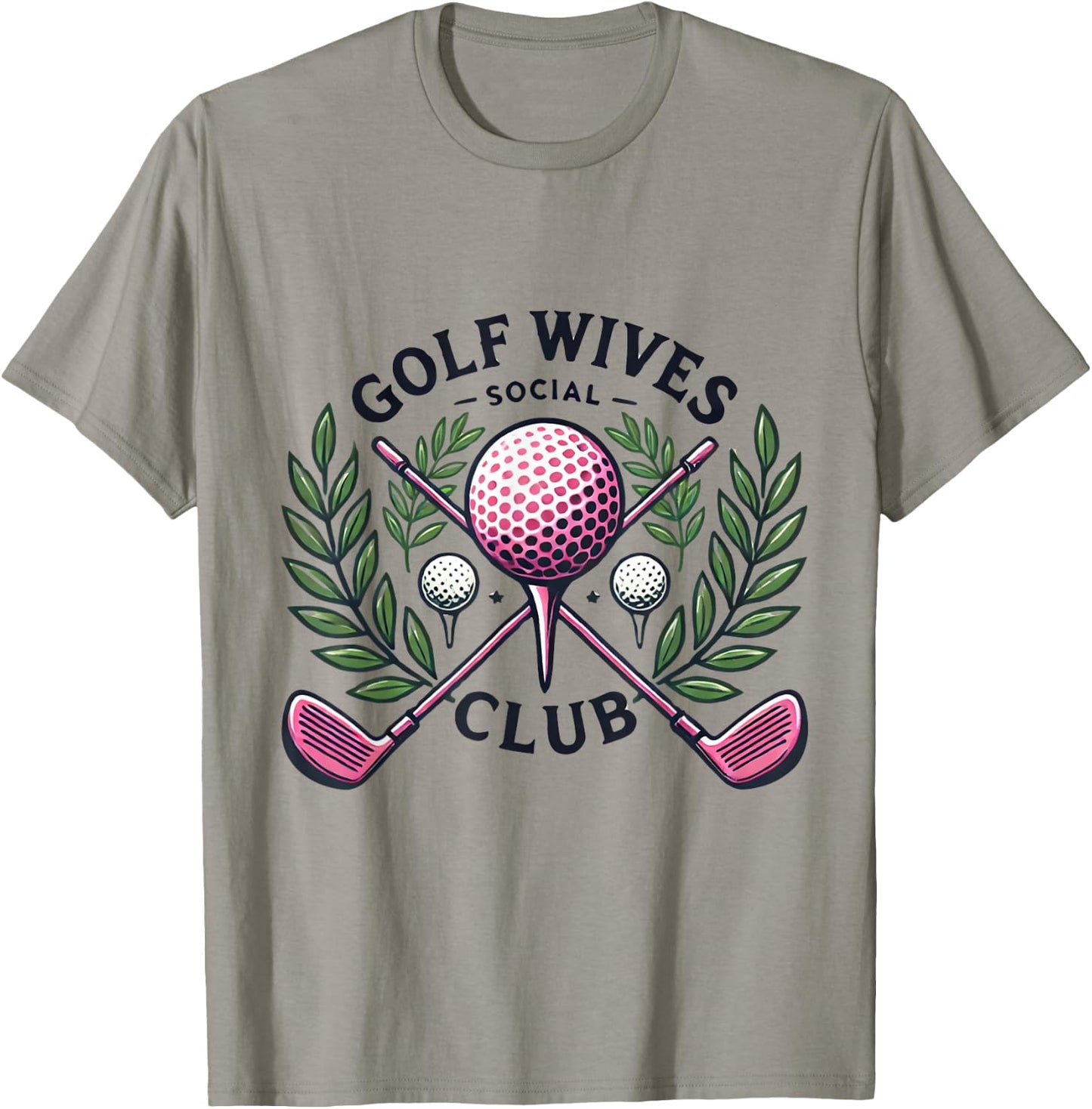 Cool Golf Wives Social Club Golf Lover T-Shirt - T-Shirt | Sand