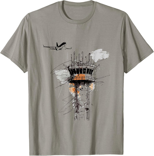 Vintage Air Traffic Controller T-Shirt - T-Shirt | Sand
