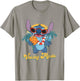 Disney Lilo & Stitch Cool Stitch On vacay Mode Chest Poster T-Shirt - T-Shirt | Sand