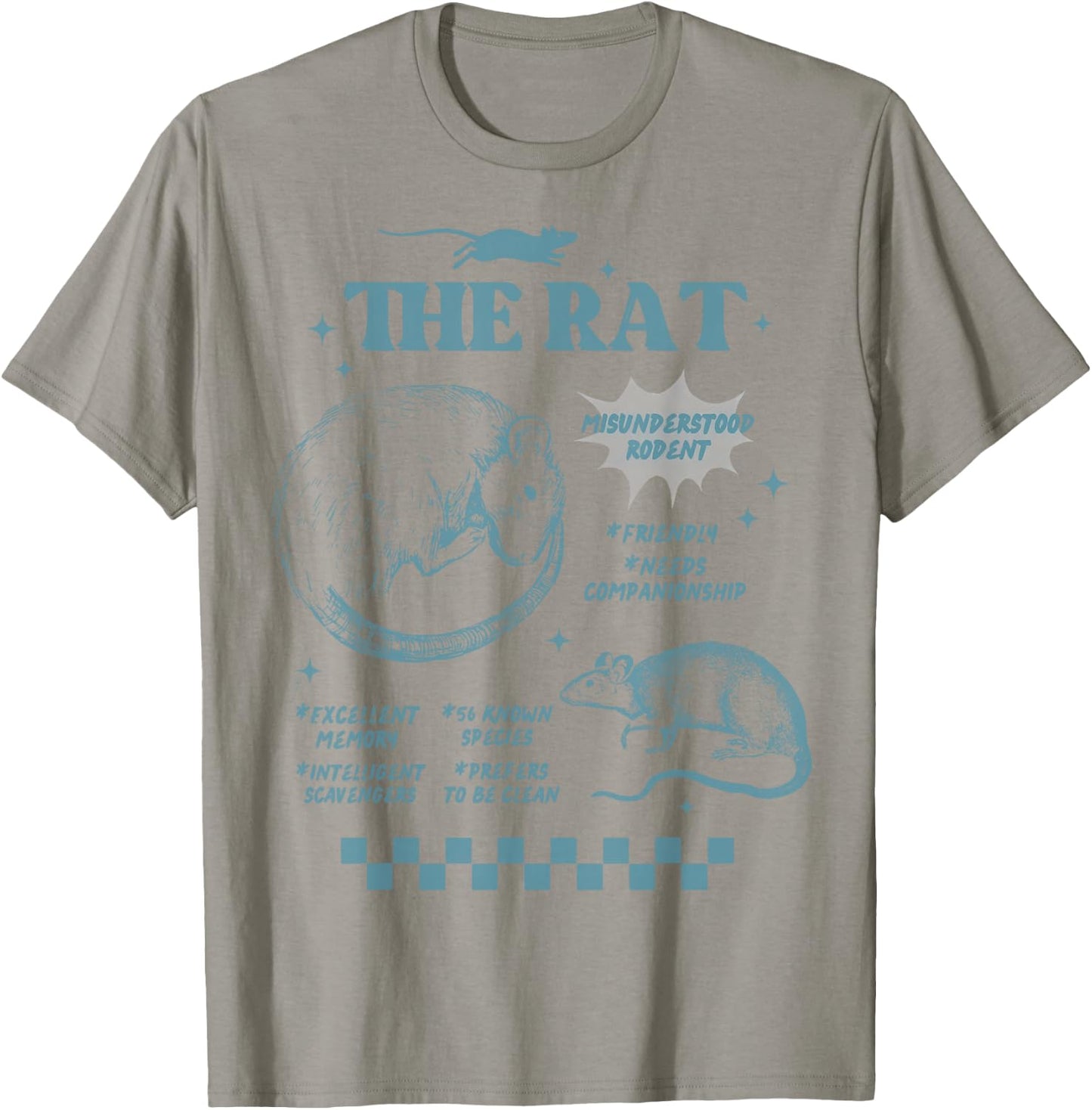 The Rat Rodent Retro Rat Misunderstood Rodent T-Shirt - T-Shirt | Sand