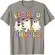 Let's Go Ghouls Scary Ghost Costume Halloween Retro Groovy T-Shirt - T-Shirt | Sand