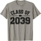 Preschool Class of 2039 Grow With Me Graduation 2039 Vintage T-Shirt - T-Shirt | Sand