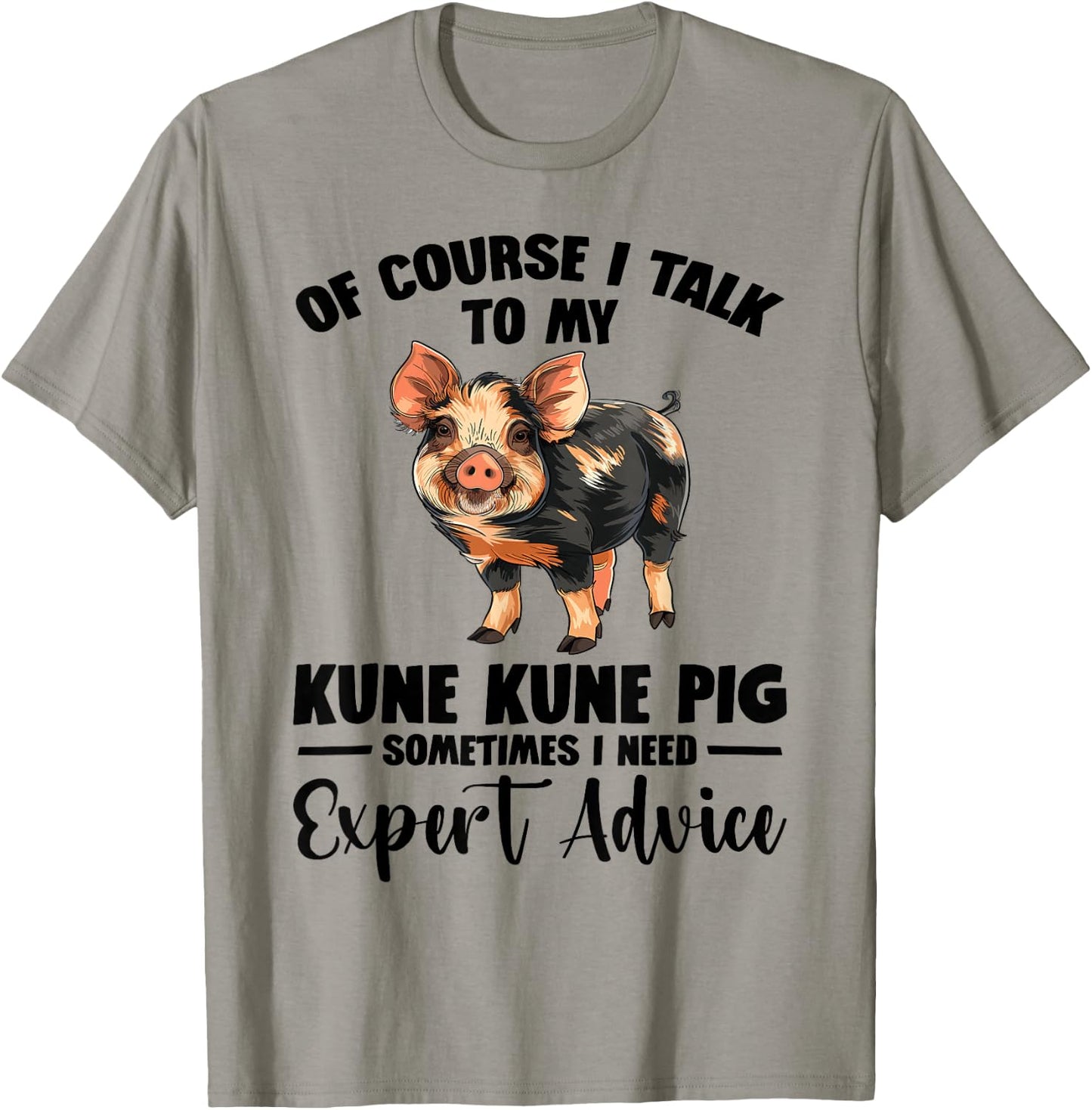 Kune Kune Pig Stuffed Animal Plush Pig Good Kunekune Pig T-Shirt - T-Shirt | Sand