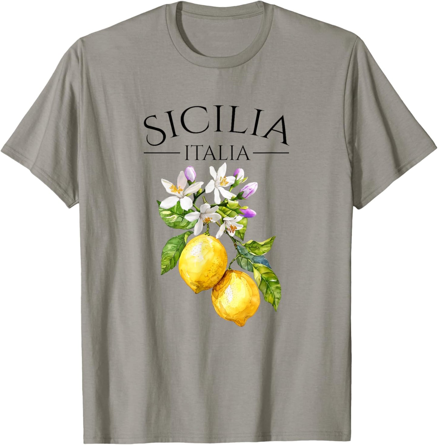 Sicilia Italian Souvenir Italy Lemons T-Shirt - T-Shirt | Sand