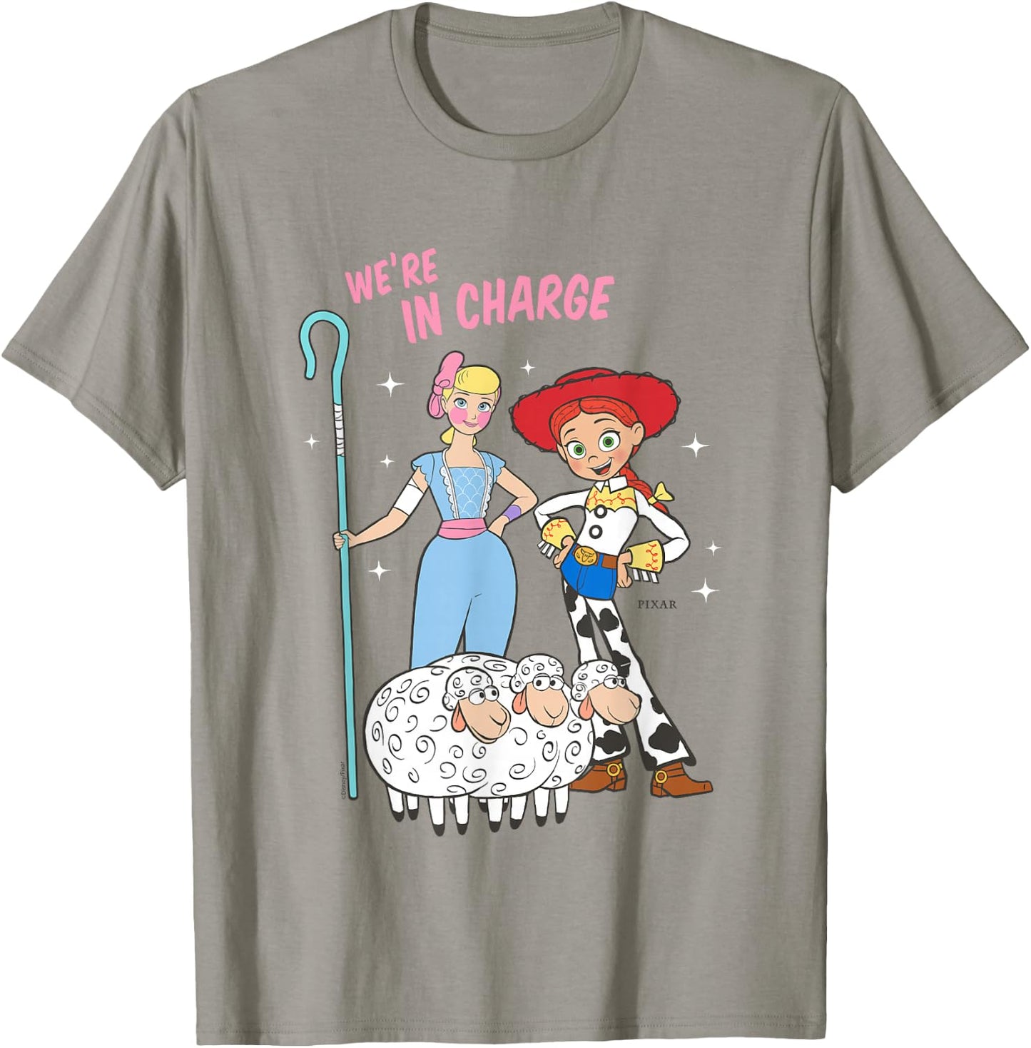 Disney Pixar Toy Story We're in Charge Bo Peep Jessie T-Shirt - T-Shirt | Sand