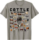Cow Shirt Cattle Of The World Types Of Cows Funny Farmer T-Shirt - T-Shirt | Sand