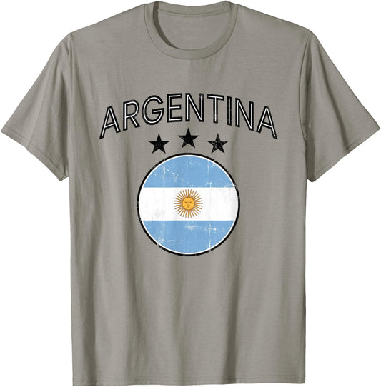 Argentina Flag Argentina Gift Hispanic Heritage Argentinian T-Shirt - T-Shirt | Sand