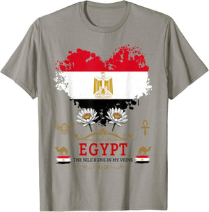 Egyptian Flag Outfit Idea For Kids Egyptian Heritage Themed T-Shirt - T-Shirt | Sand