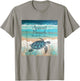 Sunset Beach North Carolina Sea Turtle Beach Decor Men Women Girls Kids T-Shirt - T-Shirt | Sand