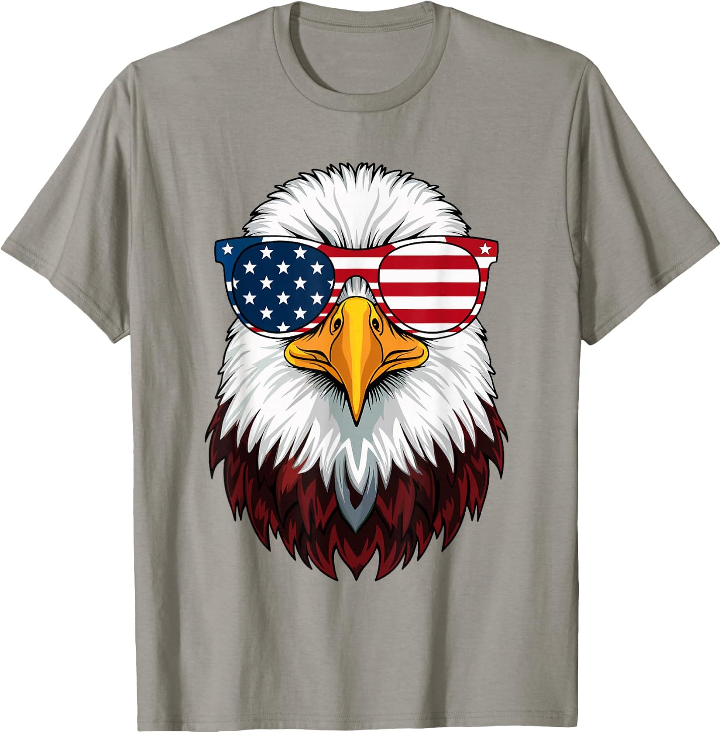 American Flag Patriotic Eagle Shirt Men Boys 4th of July T-Shirt - T-Shirt | Sand