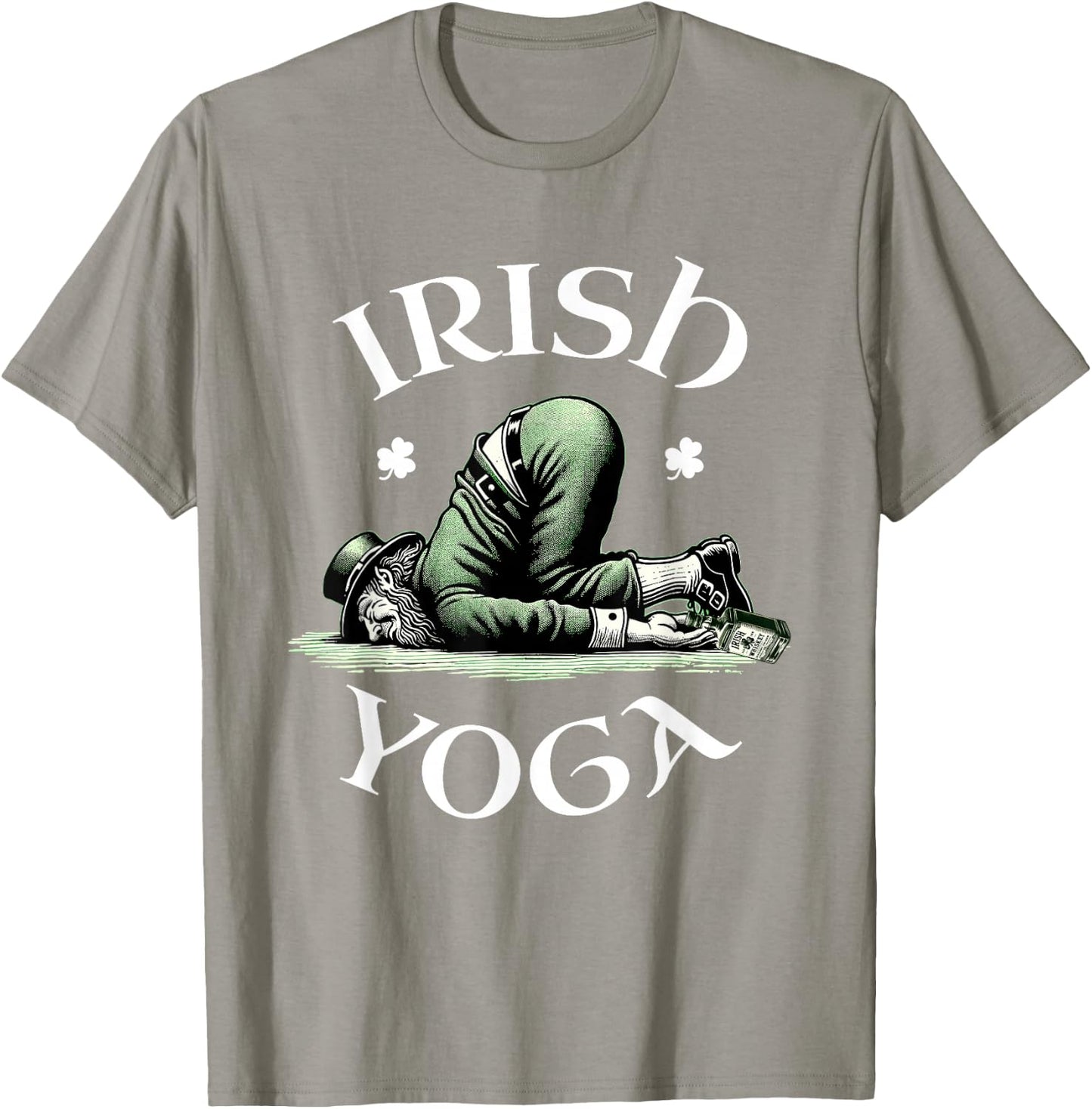 Irish Yoga Festive Green St. Paddy's Day Humor T-Shirt - T-Shirt | Sand