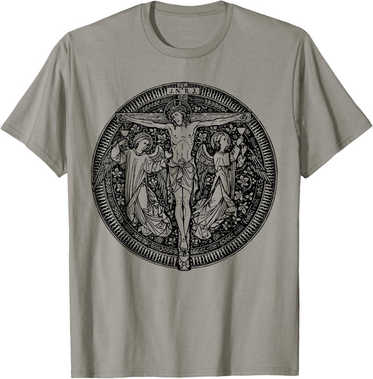 Devotion to Most Precious Blood of Jesus Christ Catholic T-Shirt - T-Shirt | Sand