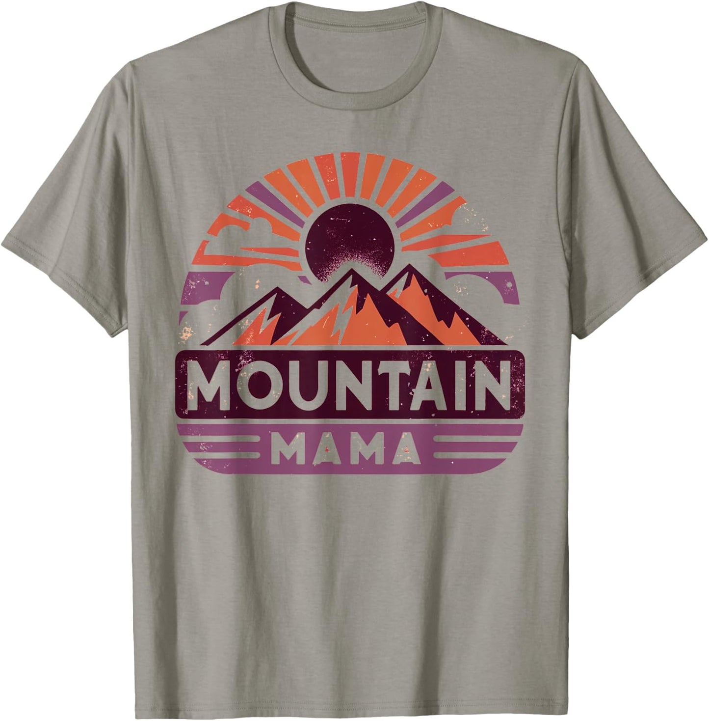 Mothers Day Love Hiking Mountain Mama T-Shirt - T-Shirt | Sand