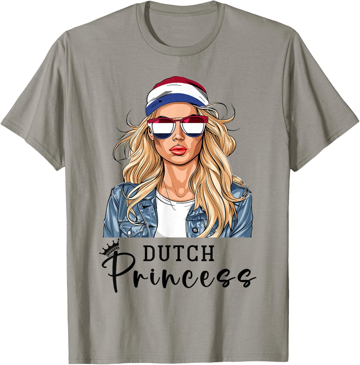Dutch Flag Souvenirs Woman Princess Products Netherlands T-Shirt - T-Shirt | Sand
