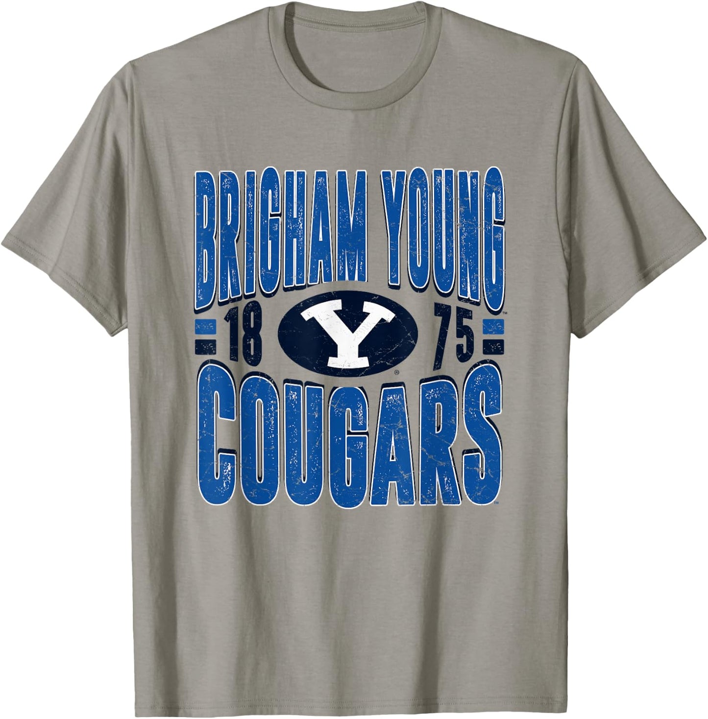 BYU Cougars Vintage 90's Retro White Officially Licensed T-Shirt - T-Shirt | Sand